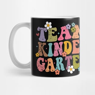 Team Kindergarten Groovy Back to School Gifts Teacher Student Mug